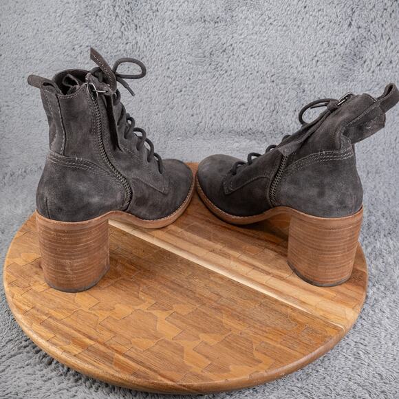 Dolce Vita Drew Dark Gray Suede Ankle Boot Size Womens Size 10 - Picture 5 of 7